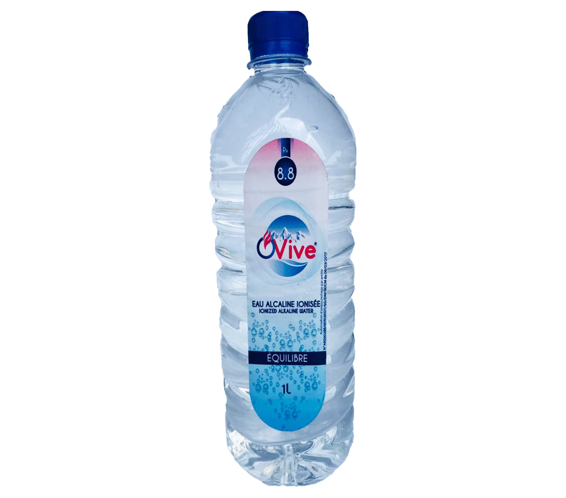 OVIVE Eau alcaline ionisée PH 8,8 1 litre – GTIN 6174000196187