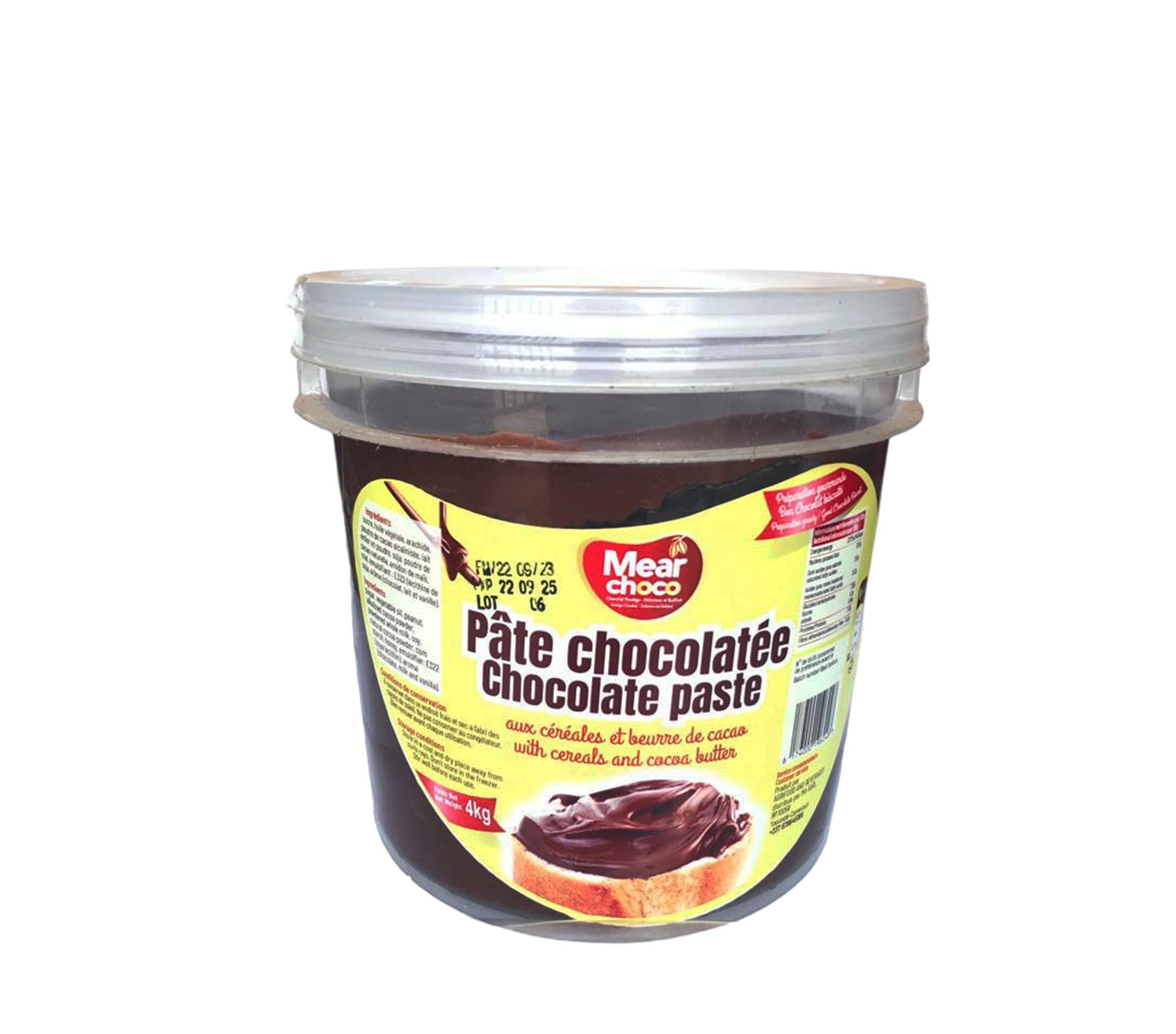 MEAR CHOCO Chocolat en pot 4 kilogram – GTIN 6174000196248