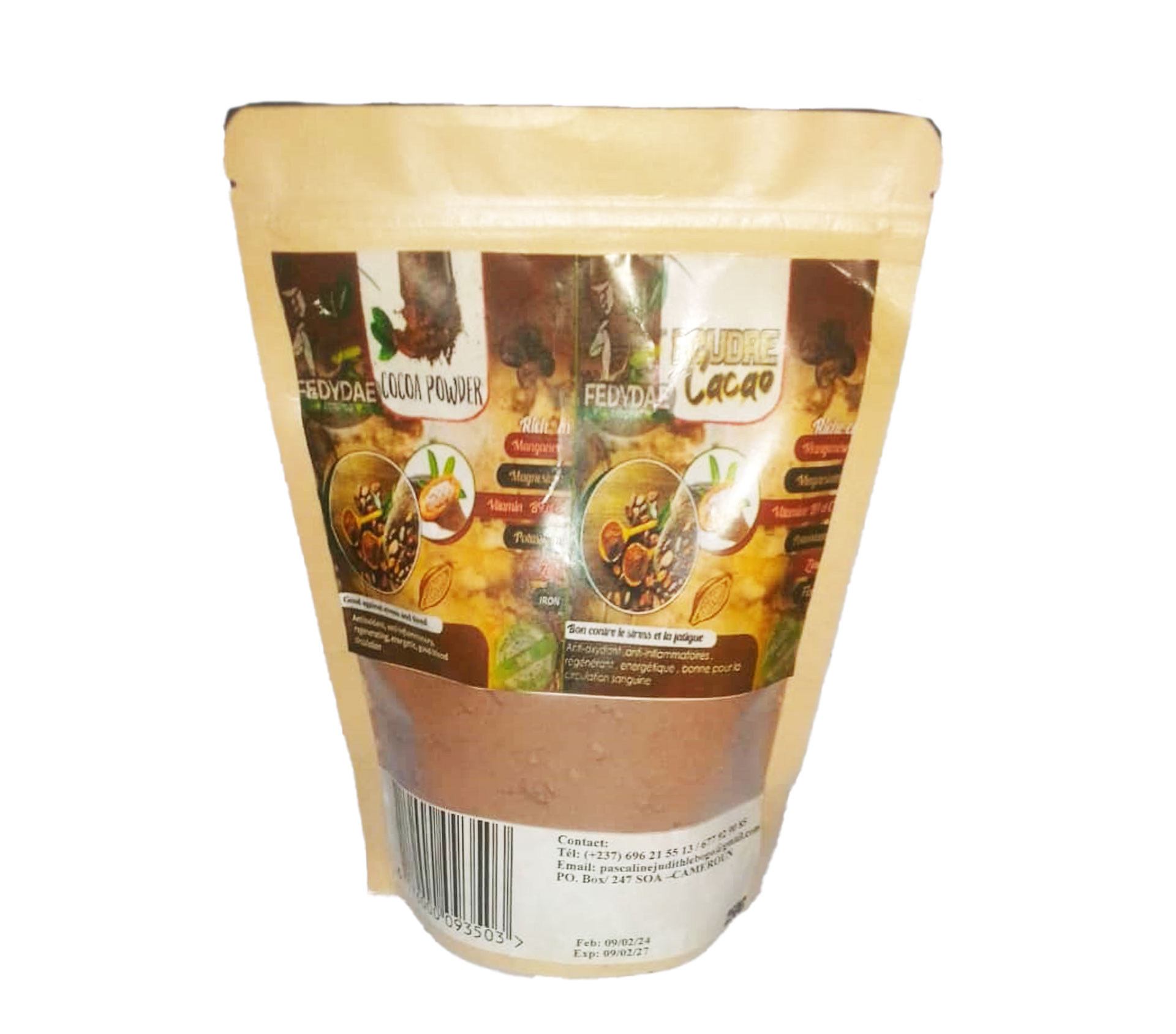 Fedydae Poudre de cacao 250 Gram – GTIN 6176000093503