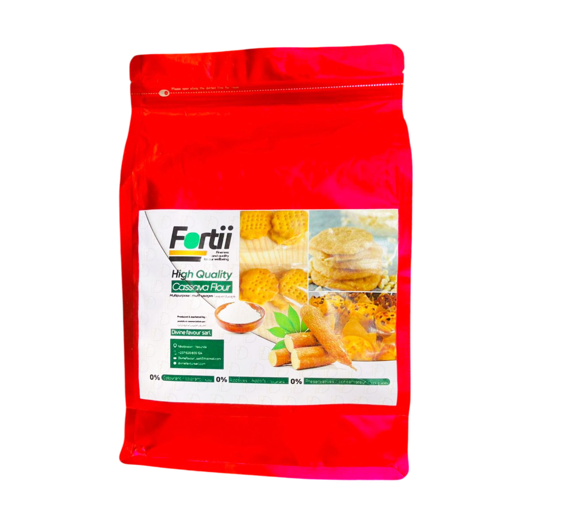 FORTII Multi Purpose Cassava Flour 1 kilogram – GTIN 6176000141921