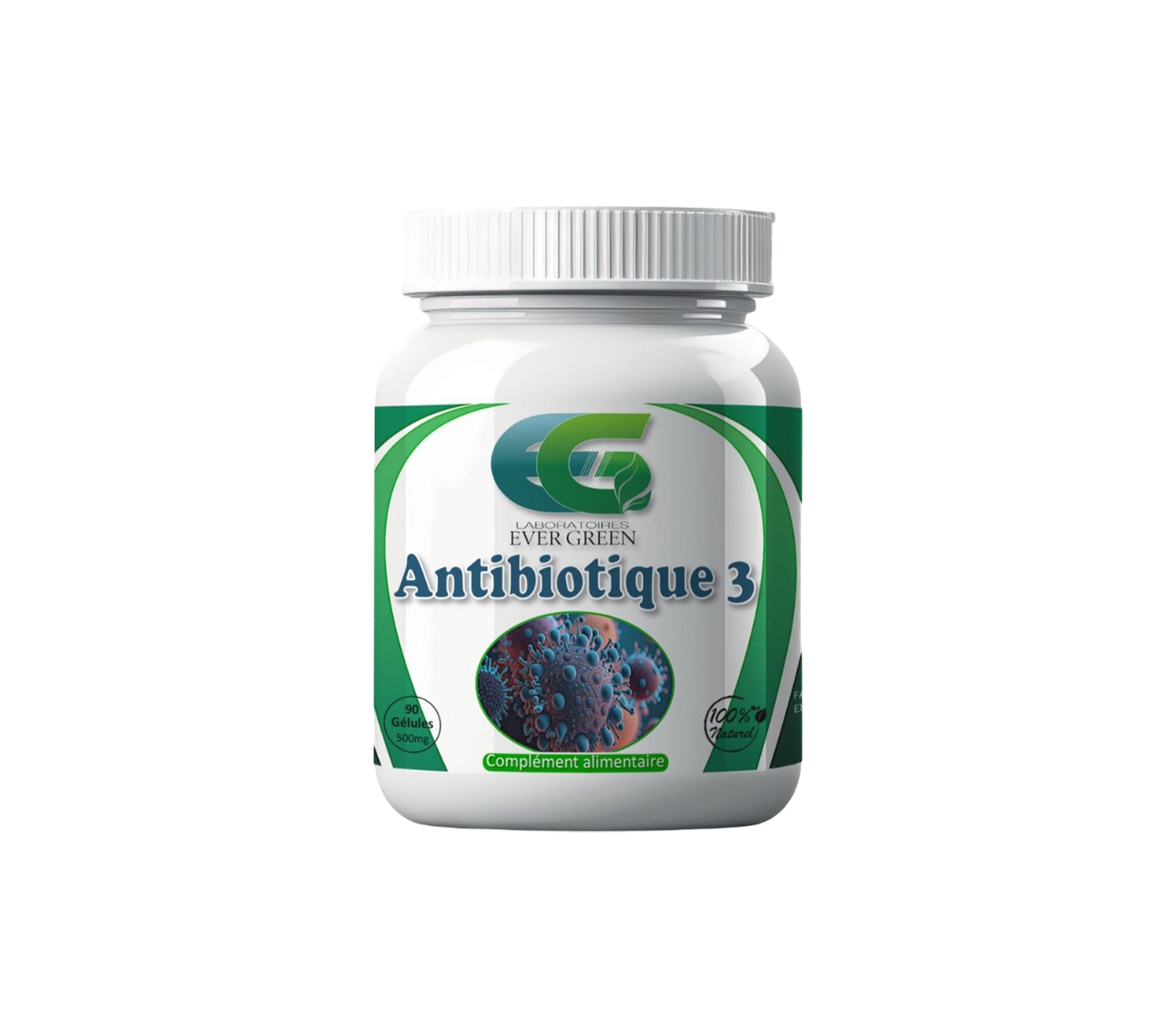 EVER GREEN ANTIBIOTIQUE 3 Gélules 50 gram – GTIN 6174000283283