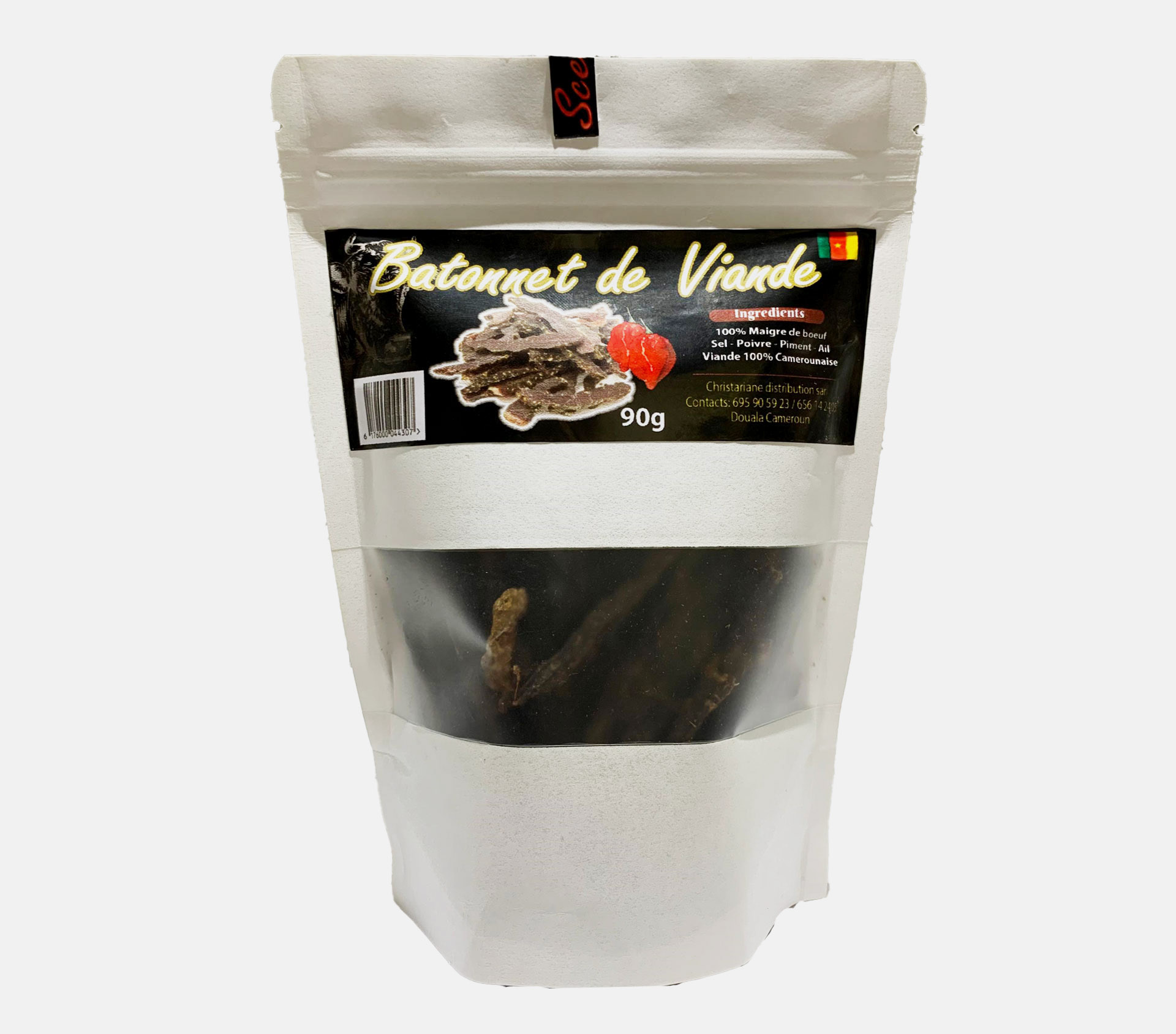 CHRISTARIANE DISTRIBUTION SARL Viande De Boeuf Deshydratée 100 Gram – GTIN 6176000044307