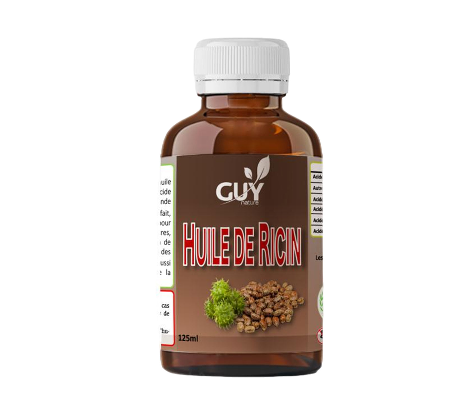 GUY NATURE HUILE DE RICIN 125 millilitre – GTIN 6174000266040