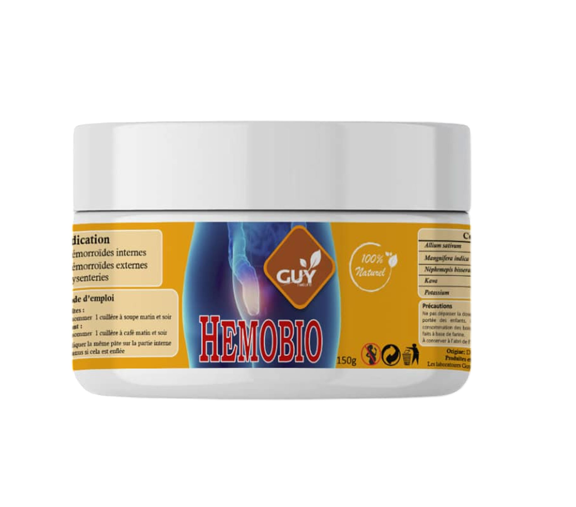 GUY NATURE HEMOBIO Pâte 150 gram – GTIN 6174000266170