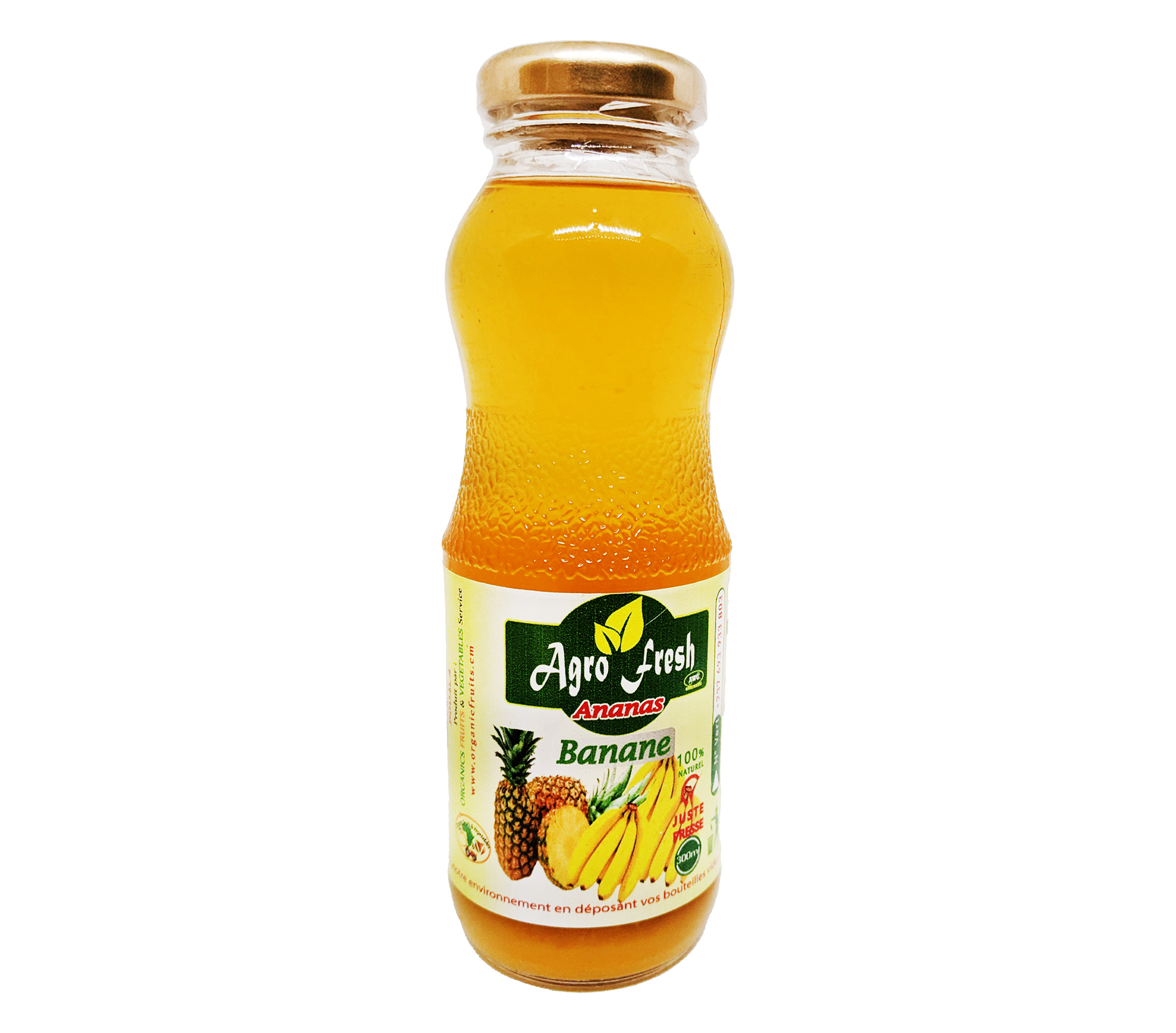 AgroFresh Jus De Fruits Naturels Ananas-Banane 300 Millilitre – GTIN 6176000039518