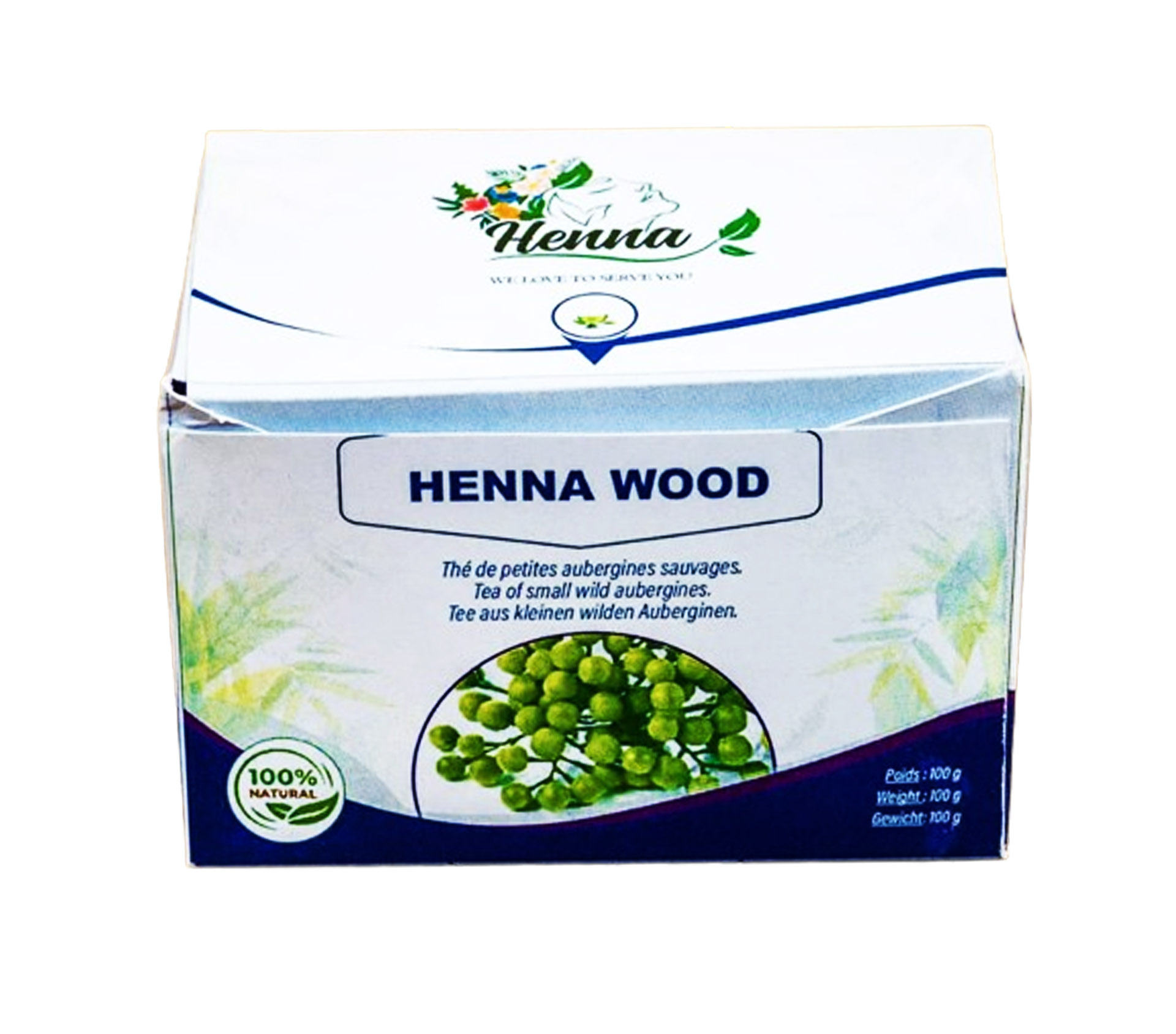 HENNA WOOD Tisane de petites aubergines sauvages 50 Gram – GTIN 6176000079866