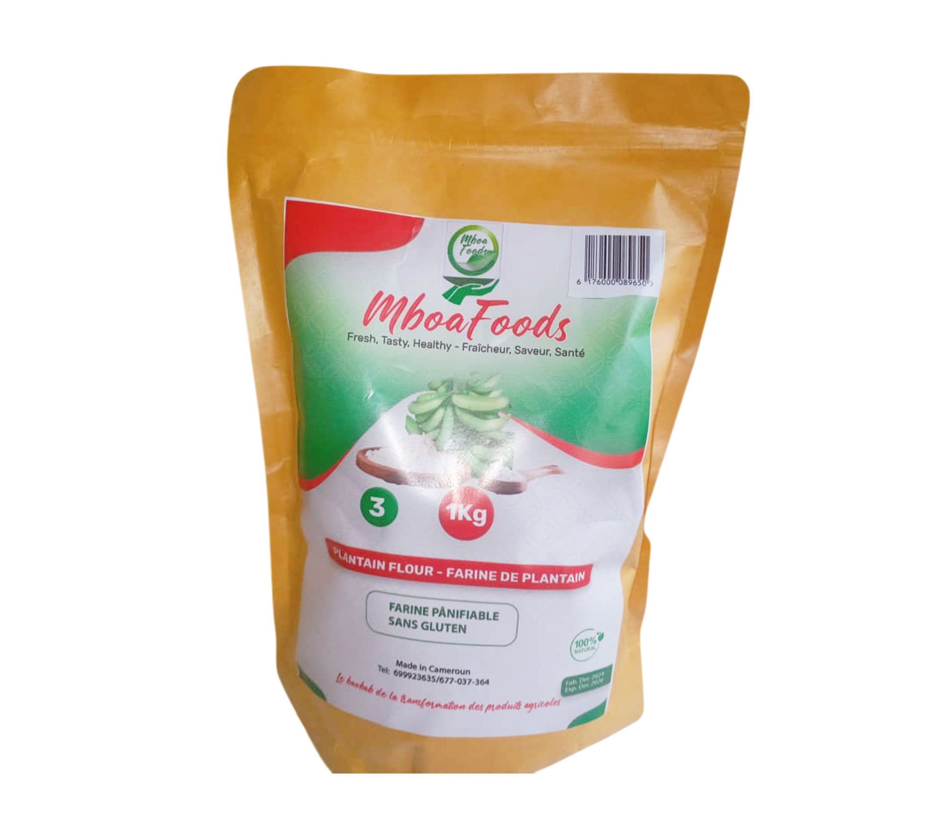MboaFood Farine De Plantain 1 kilogram – GTIN 6177000017858