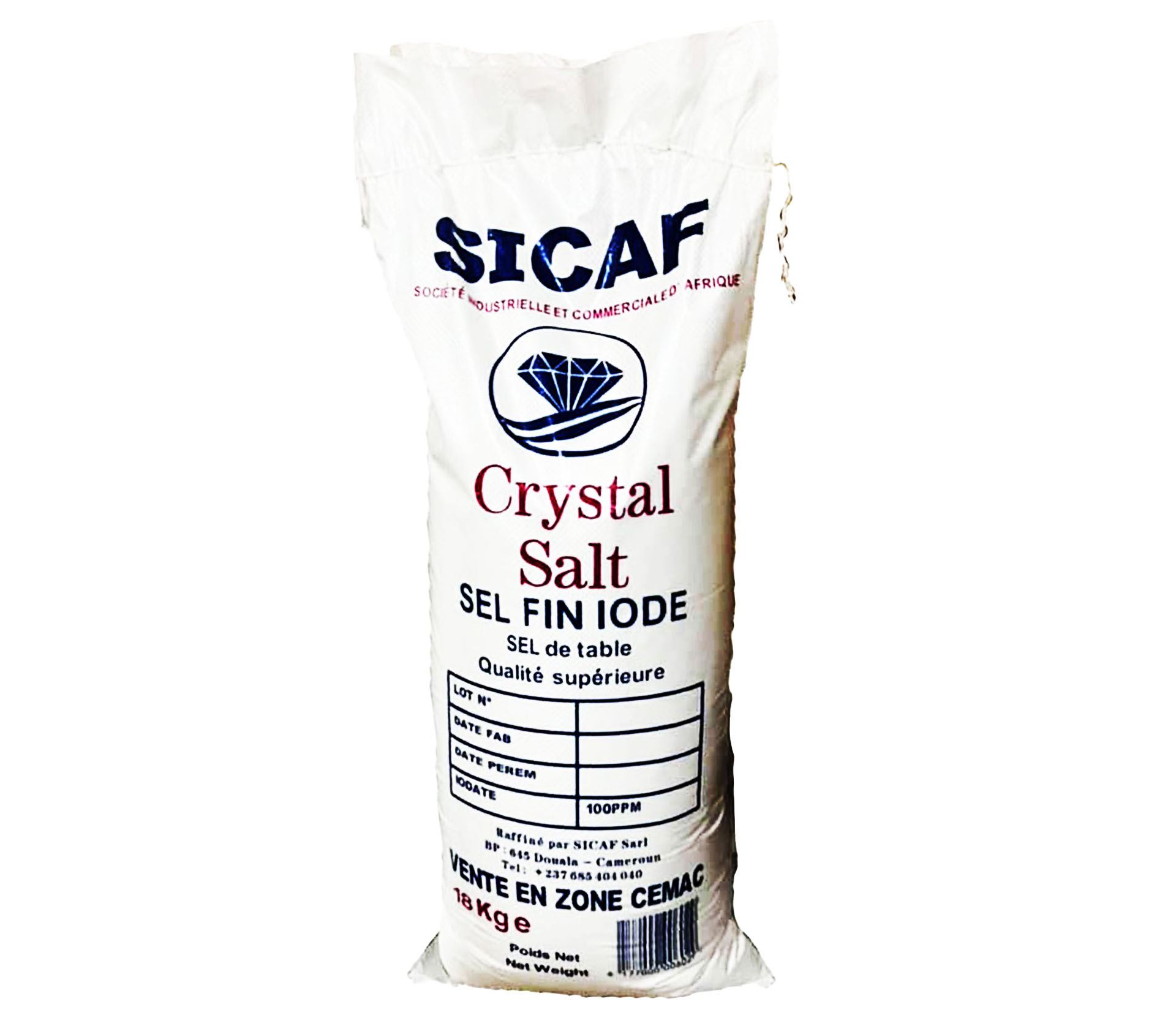 CRYSTAL SALT Sel Fin iode 18 Kilogram – GTIN 6177000006029