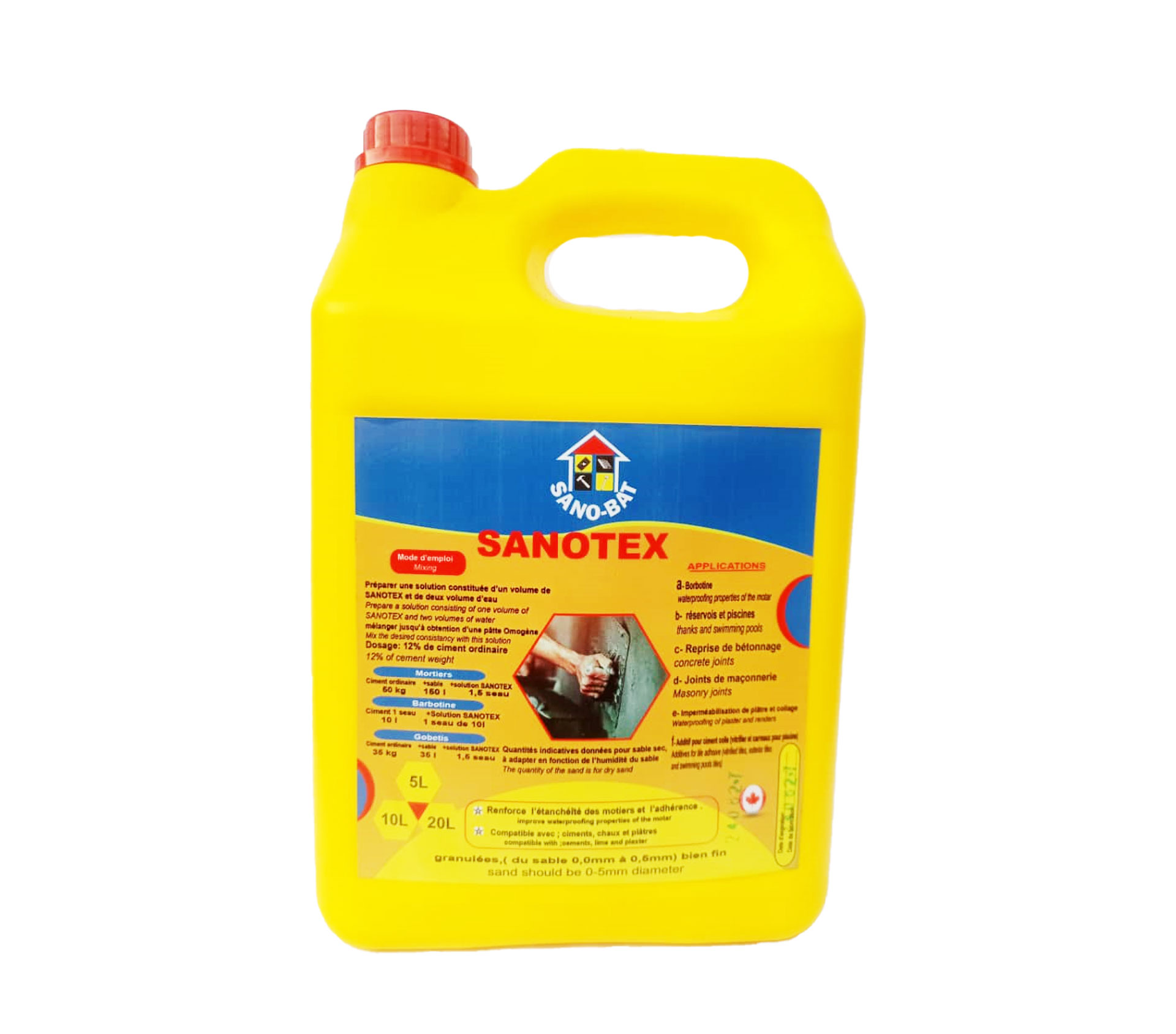 SANOTEX Résine D'accrochage 5 litre – GTIN 6176000129080