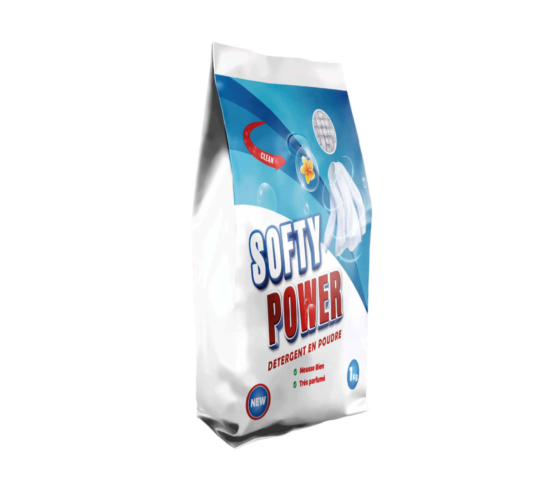 SOFTY POWER Détergent En Poudre 1 Kilogram – GTIN 6177000015472