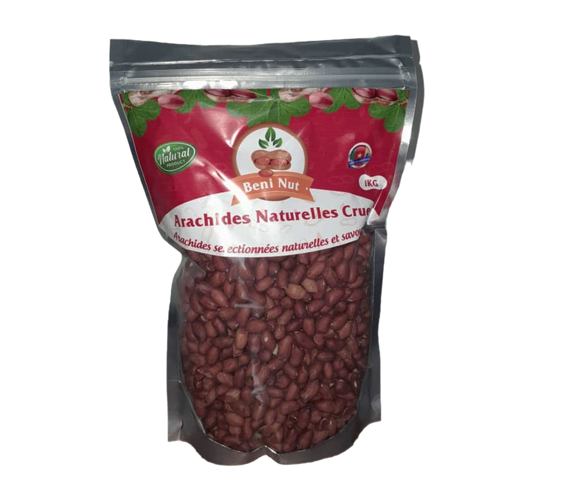BENI- NUTS Arachide Crue Rouge 1 Kilogram – GTIN 6176000128427