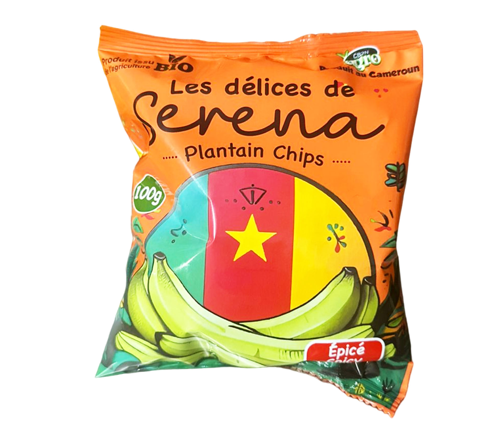 LES DELICES DE SERENA Chips De Plantain Epice 100 Gram – GTIN 6176000134725
