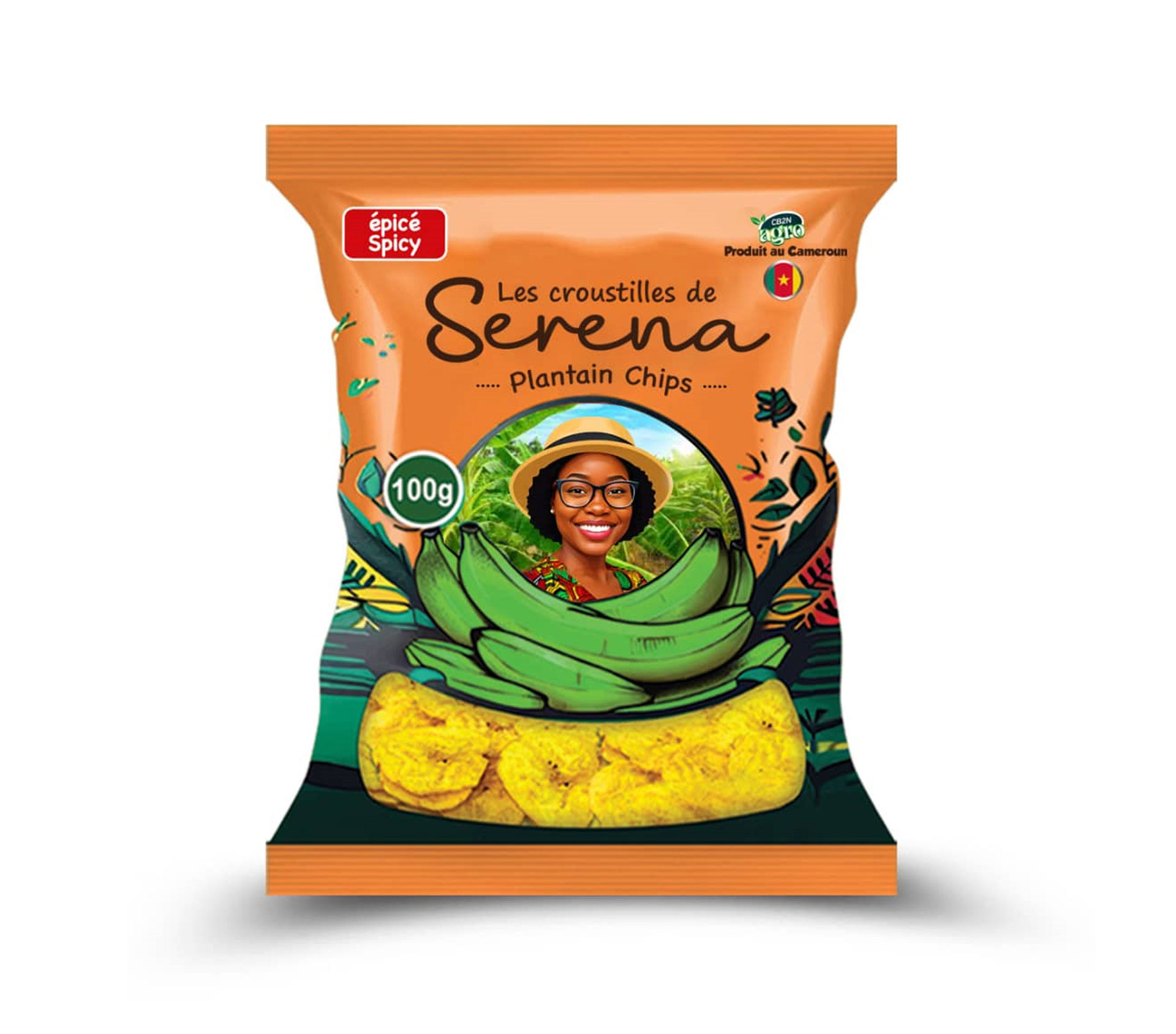 LES CROUSTILLES DE SERENA Chips De Plantain Épicé 100 Gram – GTIN 6176000134749