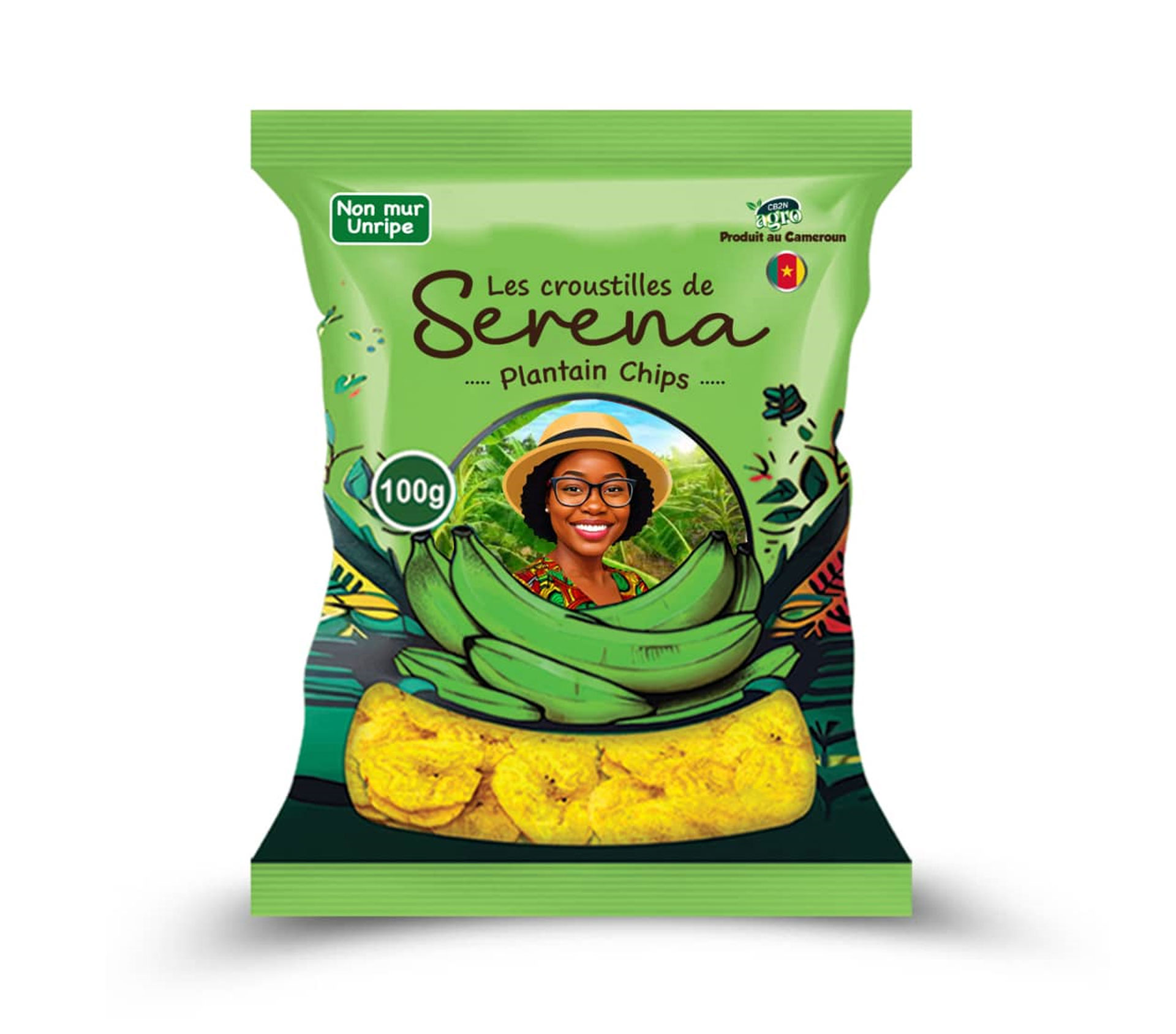 LES CROUSTILLES DE SERENA Chips De Plantain Non Mur 100 Gram – GTIN 6176000134756