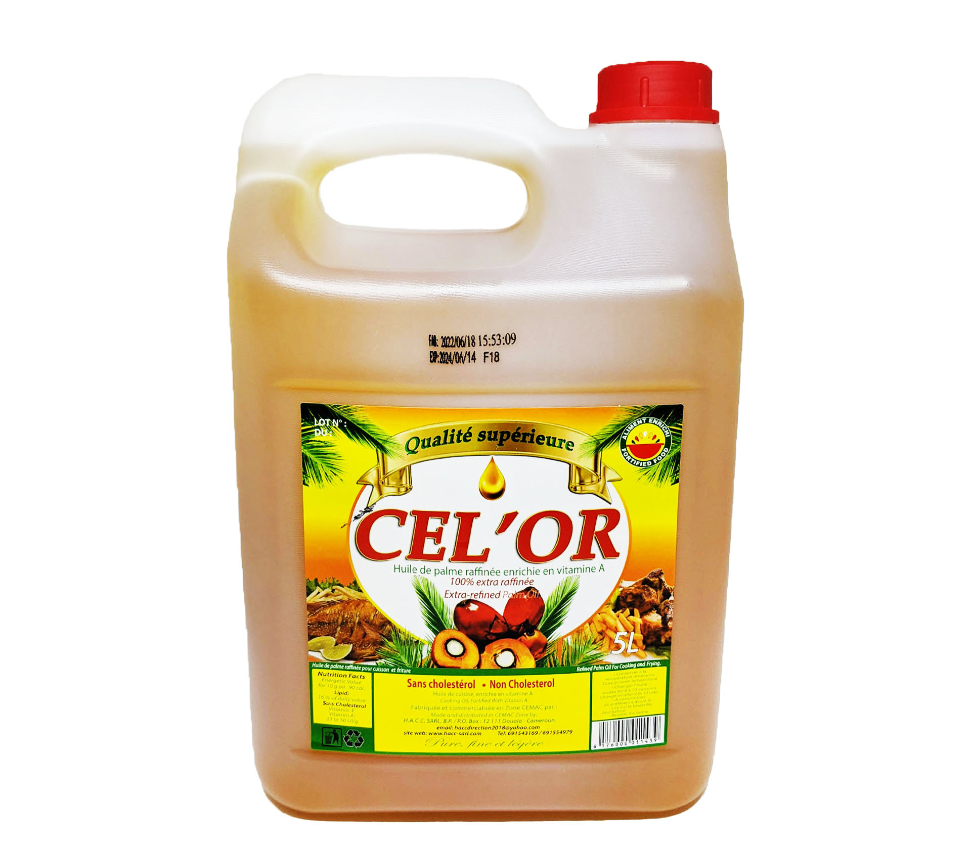 Cel'Or Cel'or Huile De Palme Raffinée 5 Litre – GTIN 6176000011422