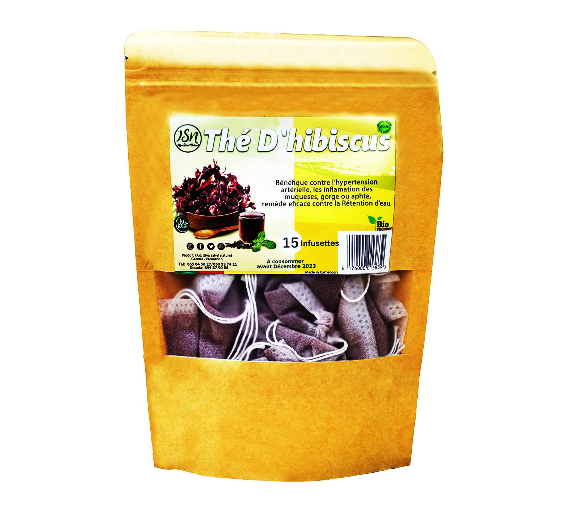 ITIYA SAHEL NATUREL Thé D'Hibiscus Menthe 15 Piece – GTIN 6176000013839