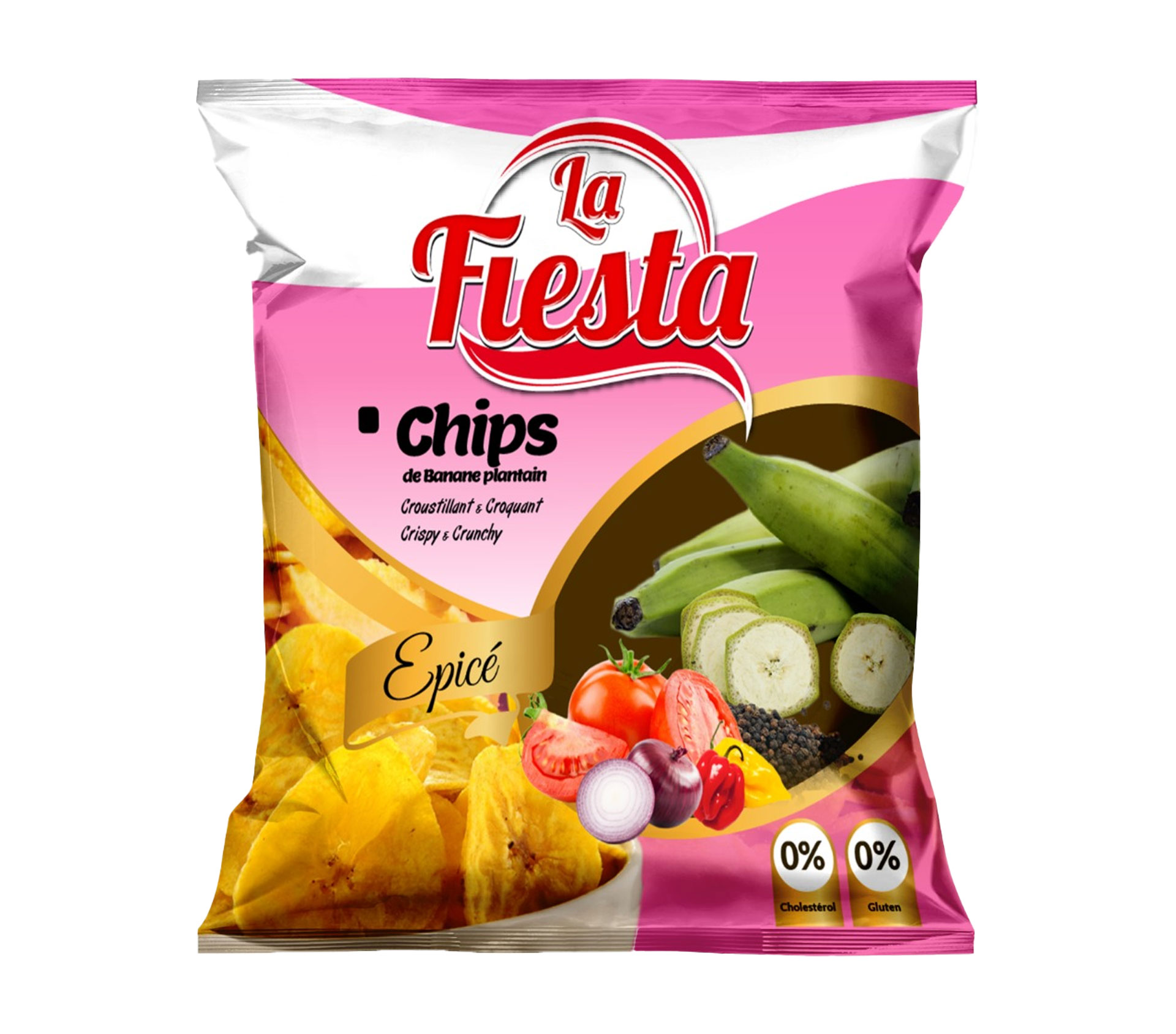 FIESTA CHIPS DE BANANE LA FIESTA EPICE 85 Gram – GTIN 6174000195258
