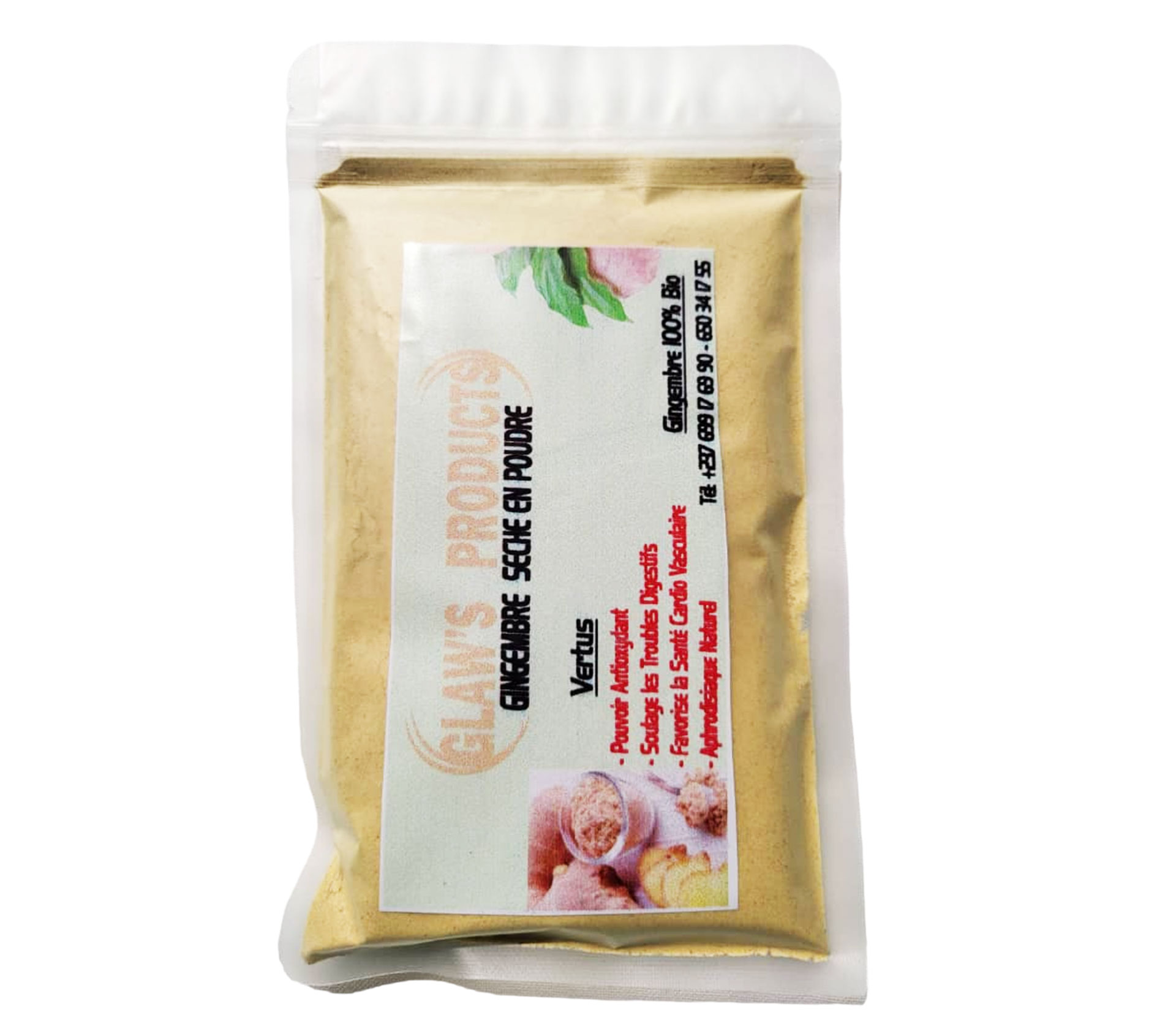 GLAW'S PRODUCTS Gingembre En Poudre 100 Gram – GTIN 6176000132349