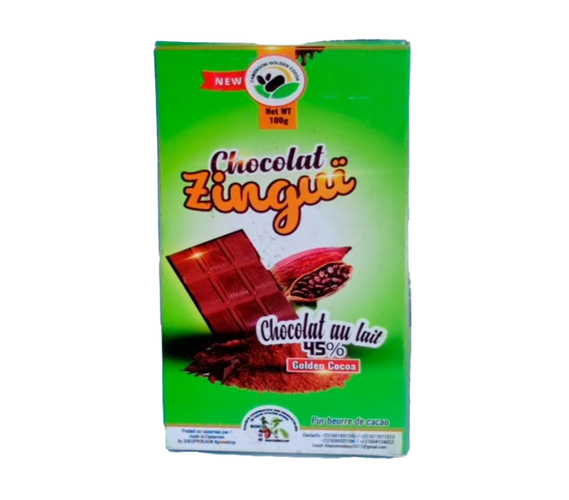 ZINGUÏ Chocolat au lait 100 Gram – GTIN 6176000121671