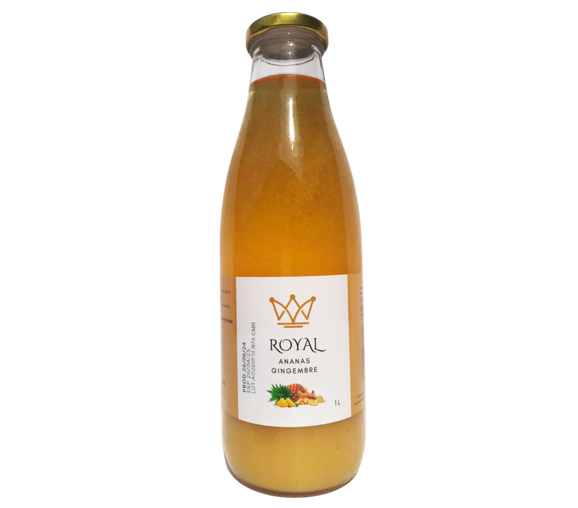 ROYAL FOOD AND DRINKS Jus Ananas Gingembre 1000 millilitre – GTIN 6174000276018