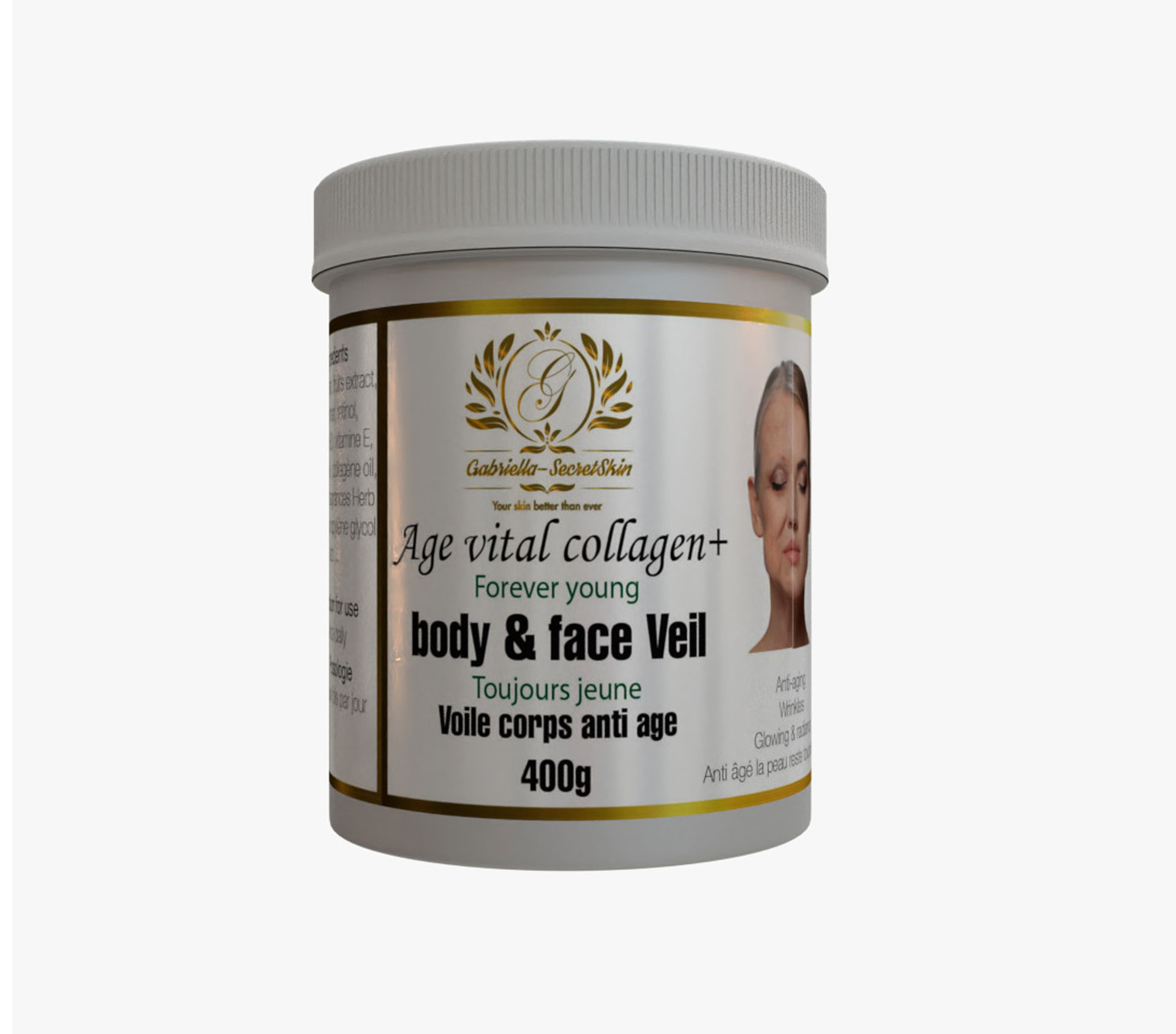 GABRIELLA SECRET SKIN COLLAGÈNE Voile Corps +Q10 400 gram – GTIN 6174000229168