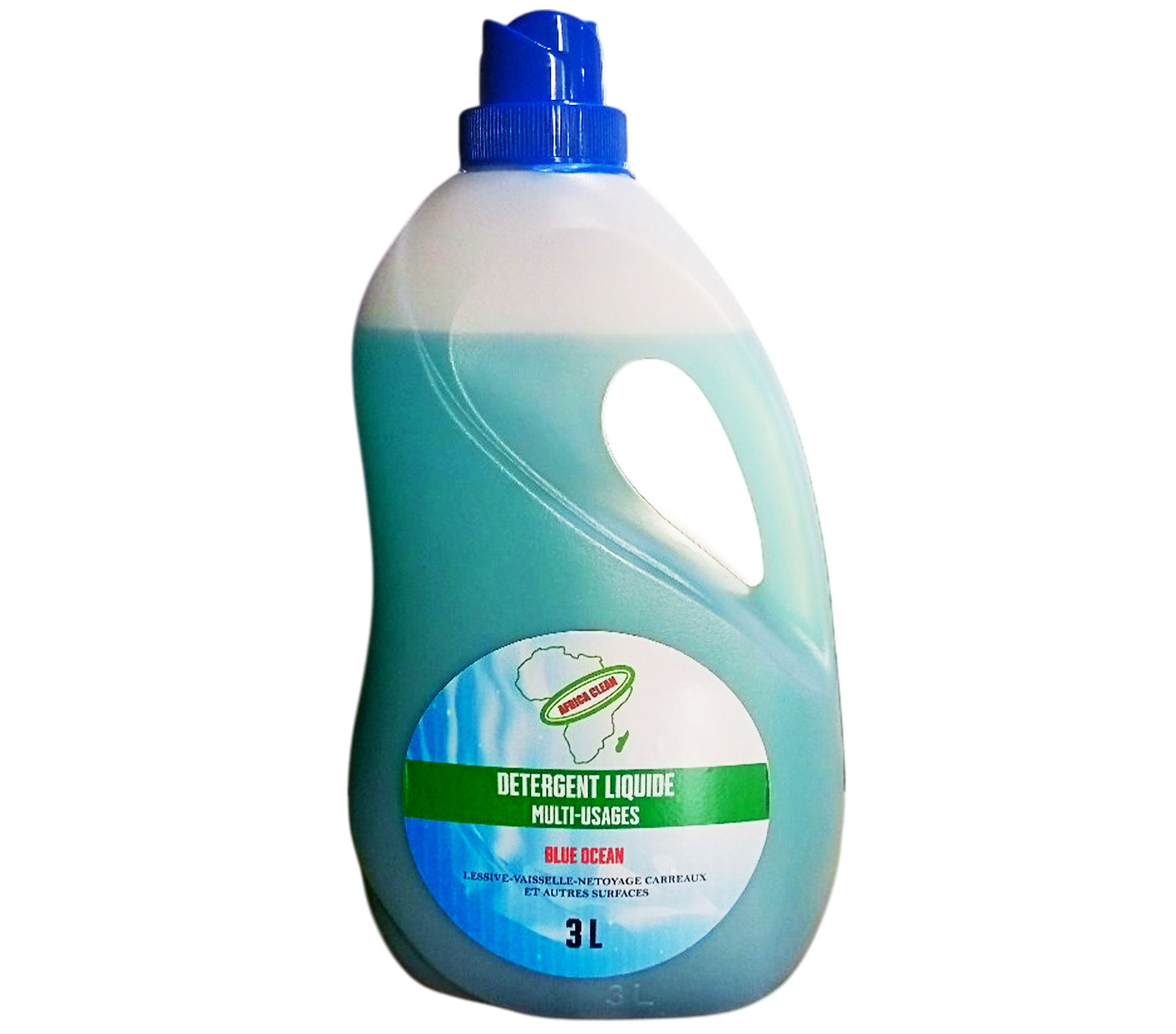 AFRICA CLEAN Détergent liquide multi usages - Blue ocean 3 litre – GTIN 6174000252067