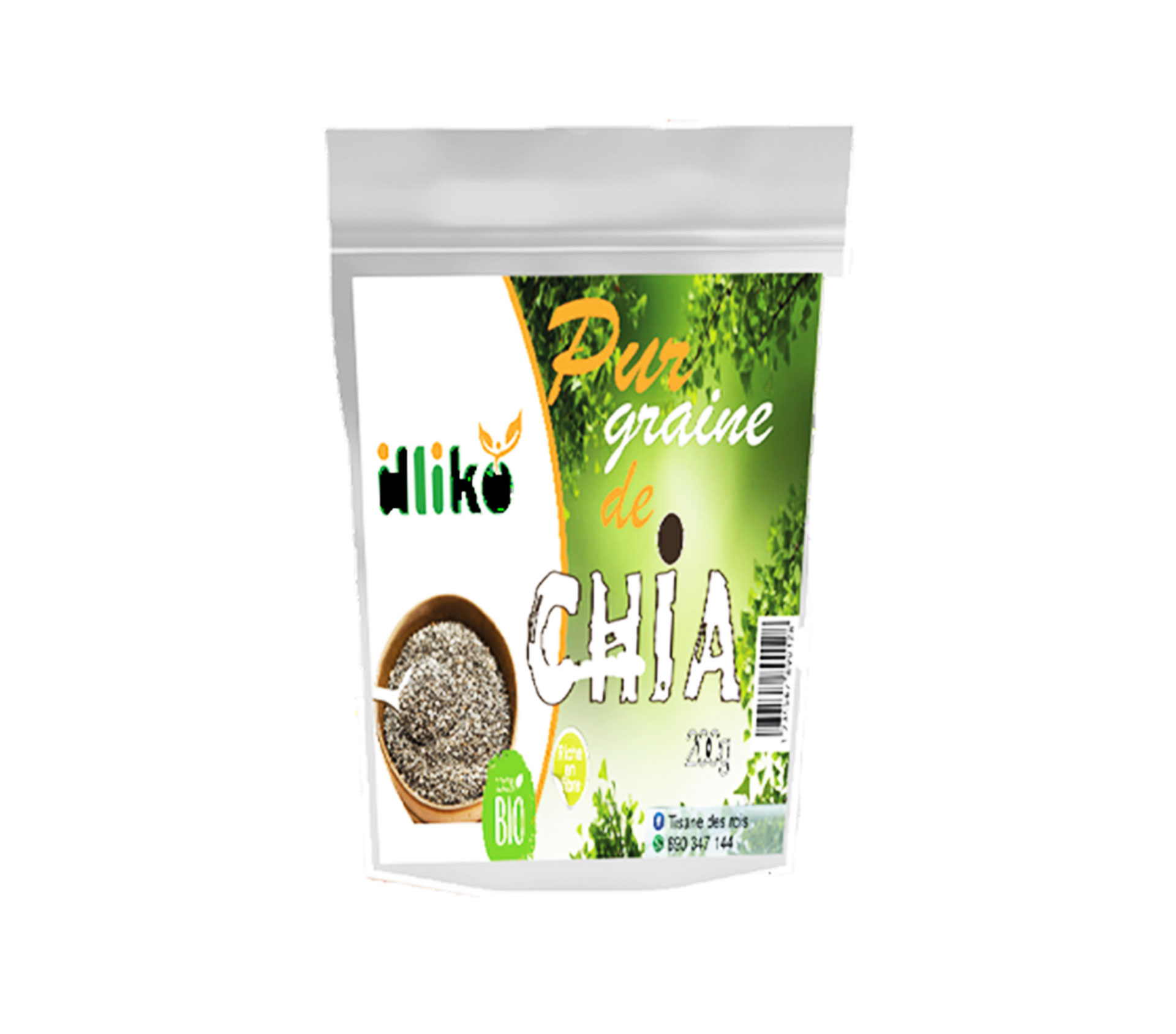 GBS Therapeutic illiko GRAINE DE CHIA 100 Gram – GTIN 6174000243461