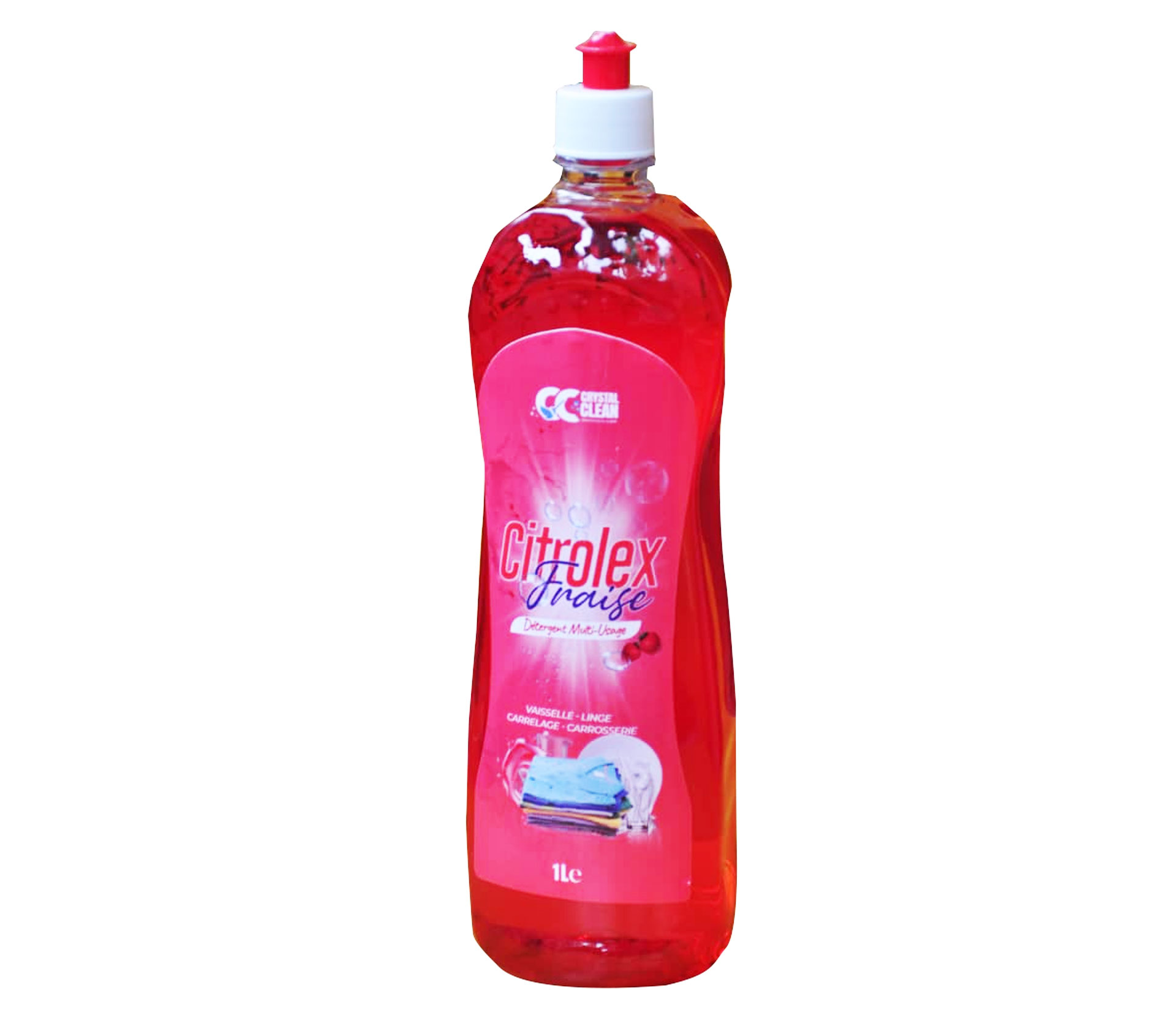 CRYSTAL CLEAN DETERGENT MULTI USAGE CITROLEX FRAISE 1 litre – GTIN 6174000254078