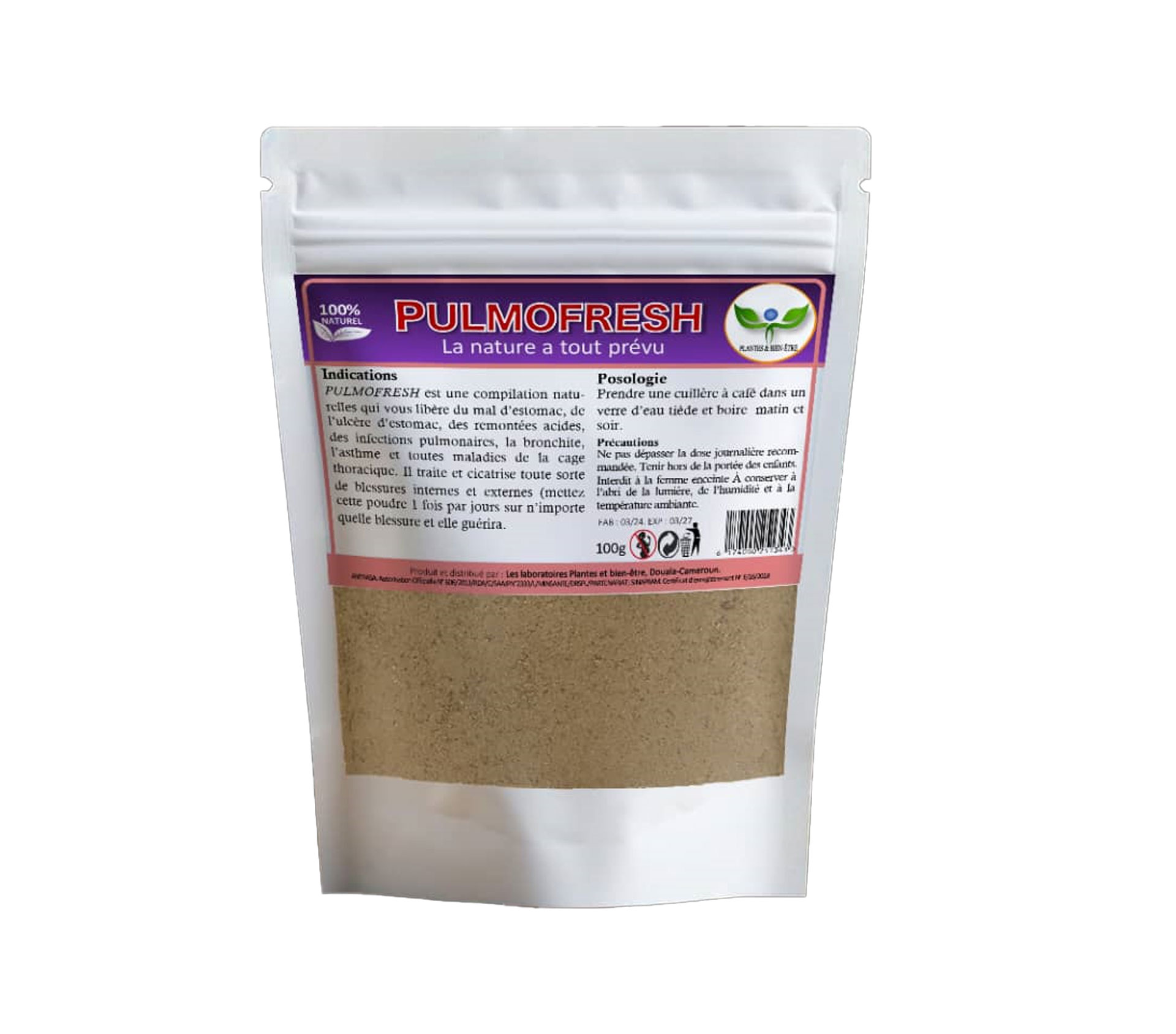 PBE PULMOFRESH 100 gram – GTIN 6174000251343