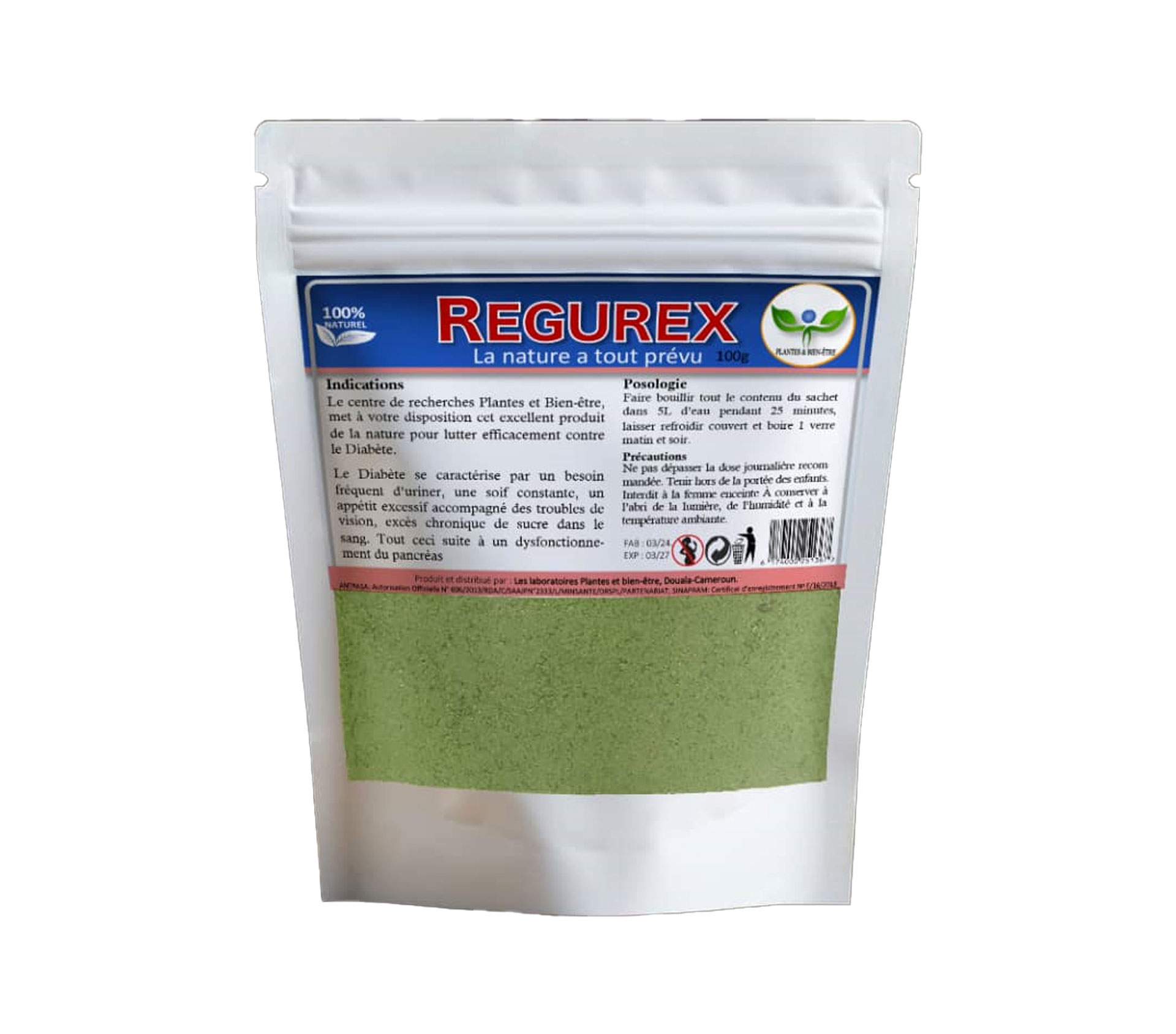 PBE REGUREX 100 gram – GTIN 6174000251367