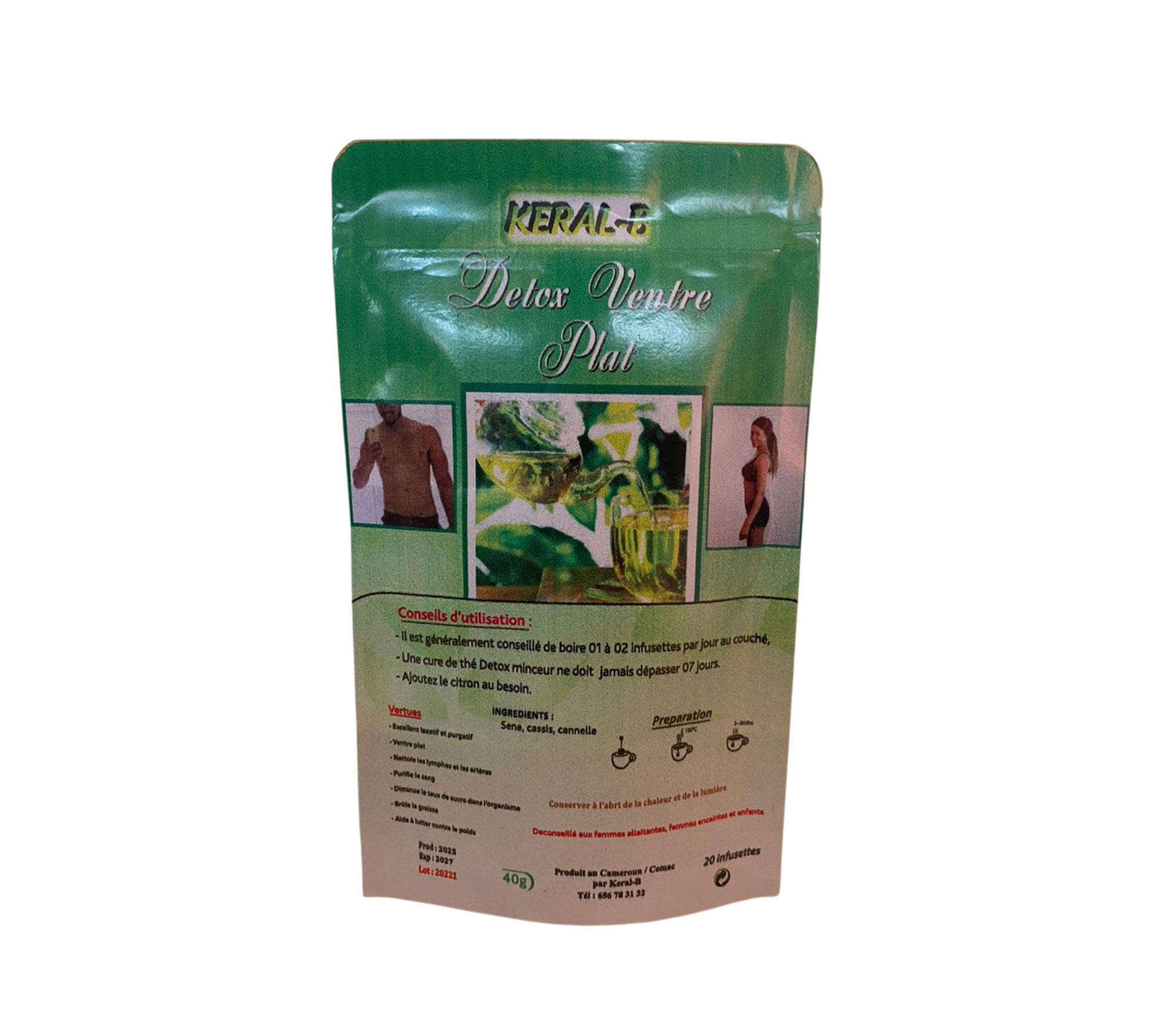 KERAL-B Detox Ventre Plat 40 gram – GTIN 6176000144724