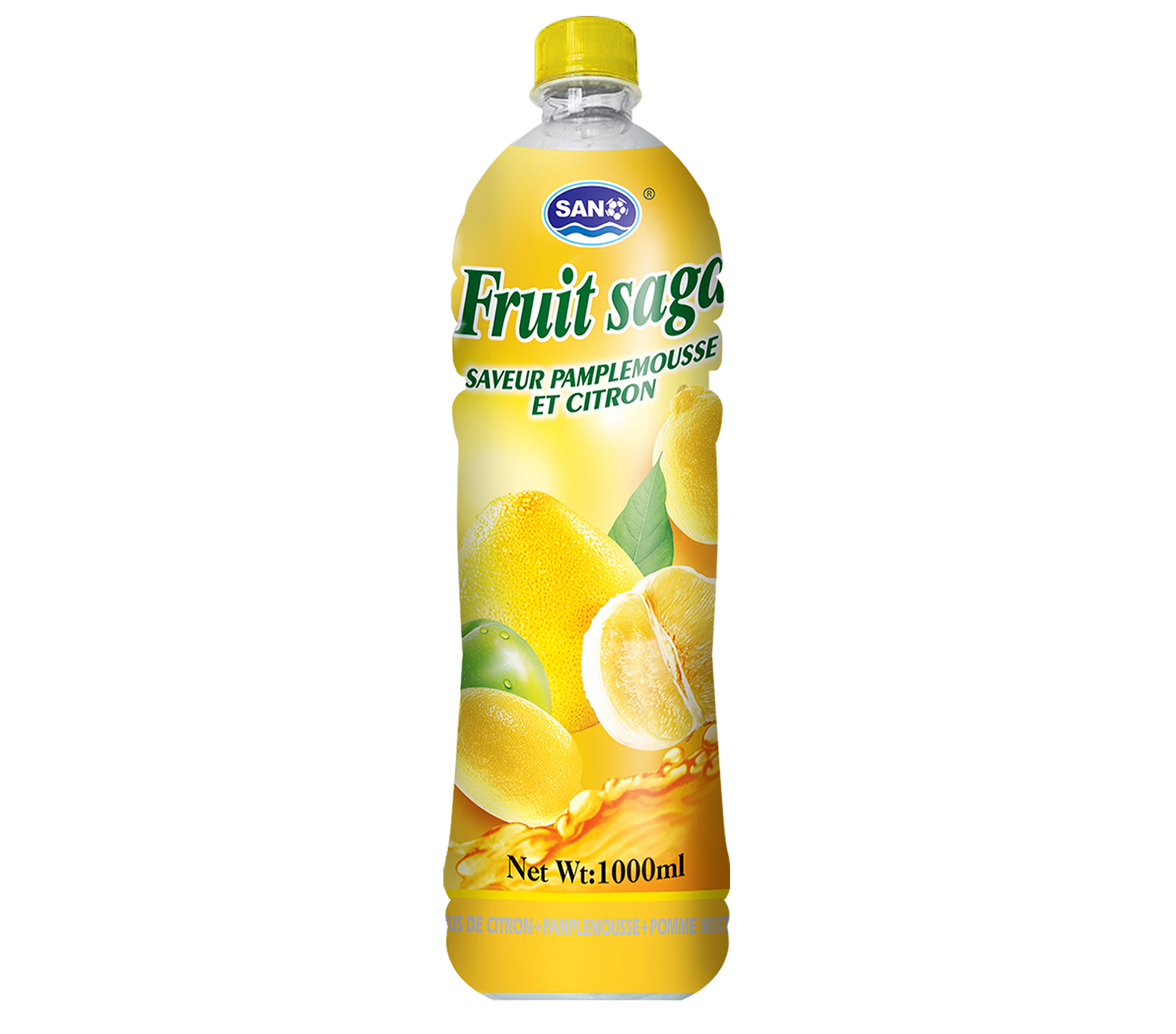 Sano Saga De Fruit Boissons à Base de Jus de Fruits Pamplemousse Citron 1000 Millilitre – GTIN 6174000118394