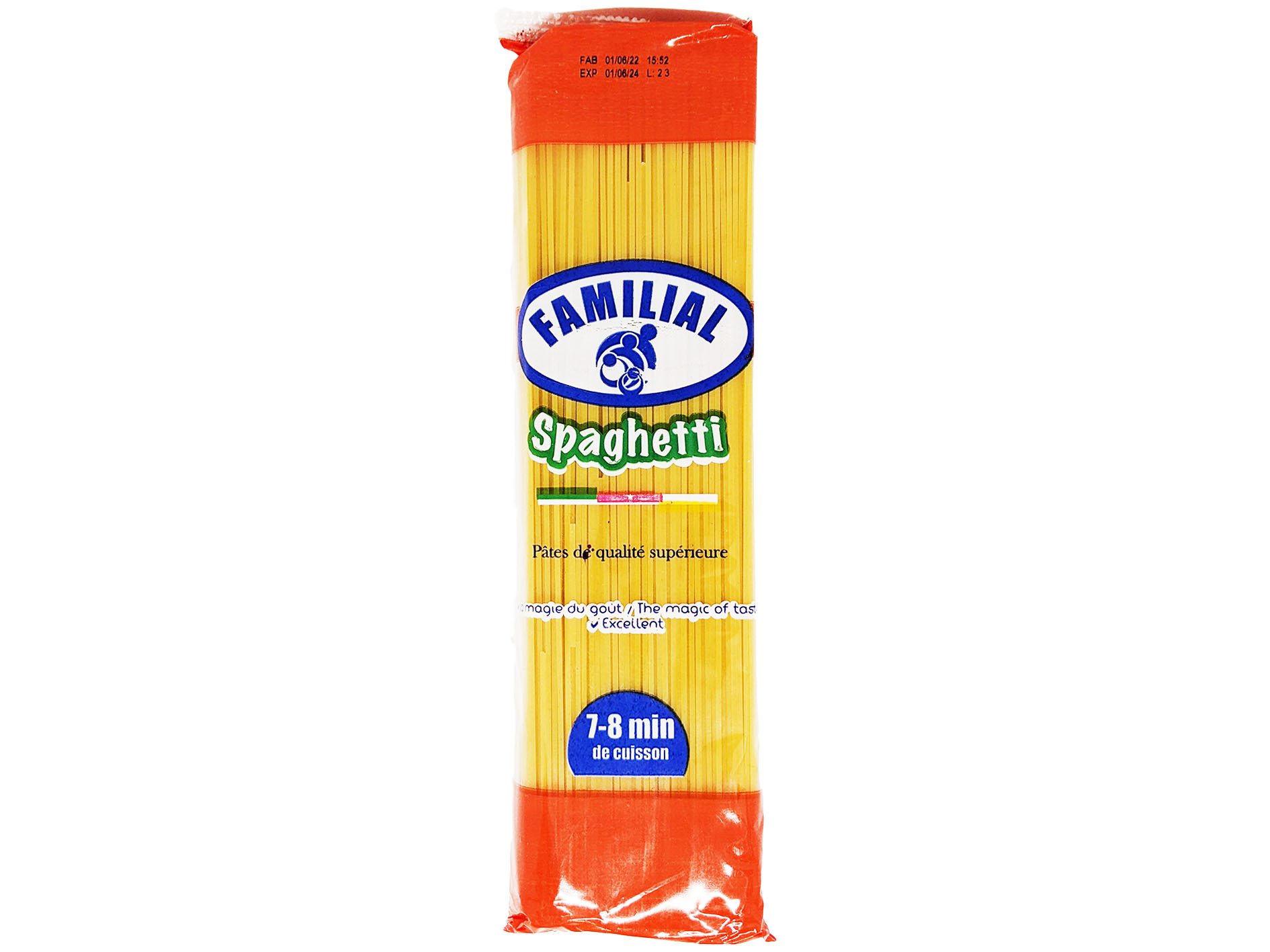 FAMILIAL SPAFHETTI Pâte Alimentaire Longue 500 Gram – GTIN 6171100070492