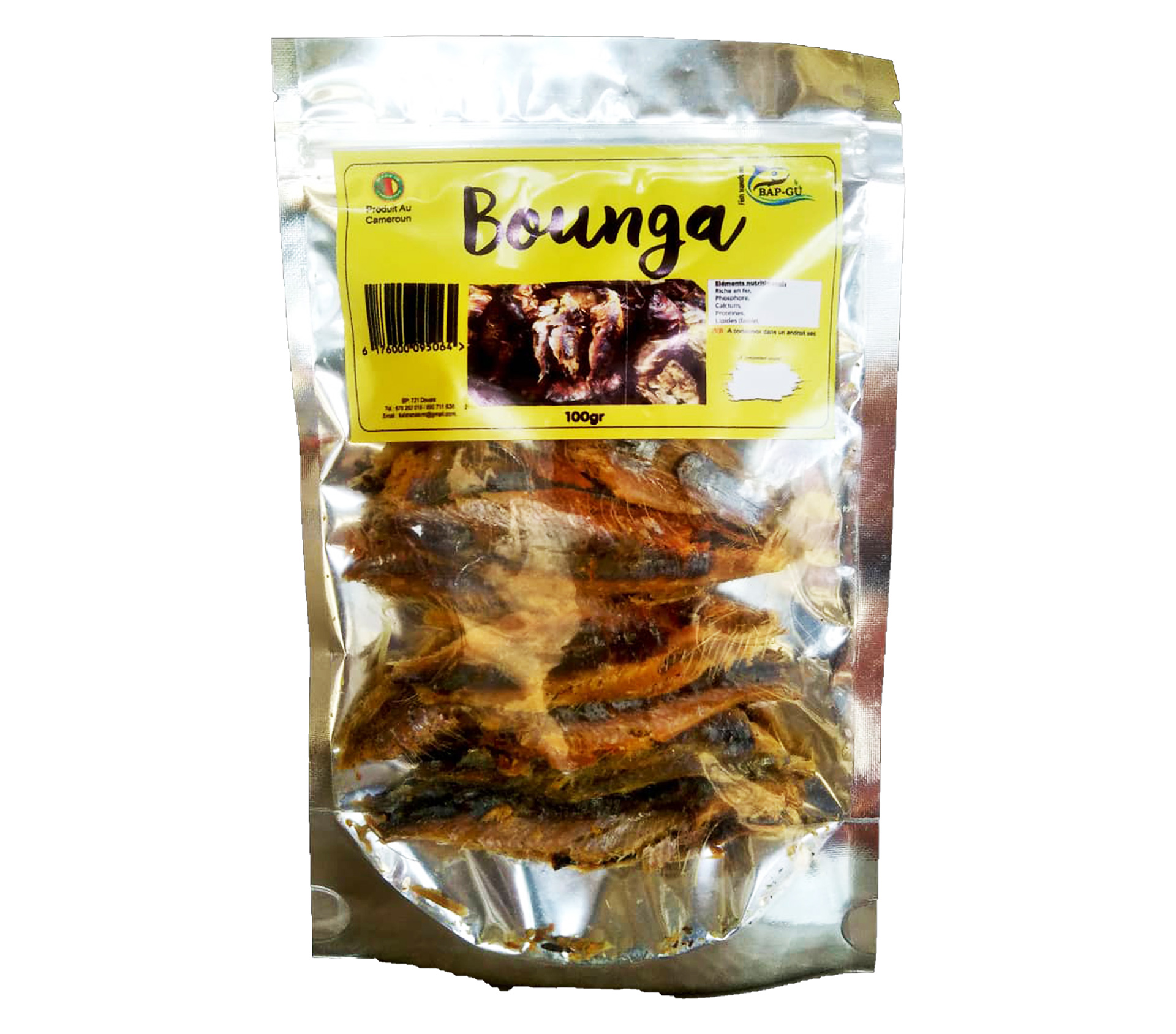 BAP-GÛ Poisson Bouga Fumé 100 Gram – GTIN 6176000095064