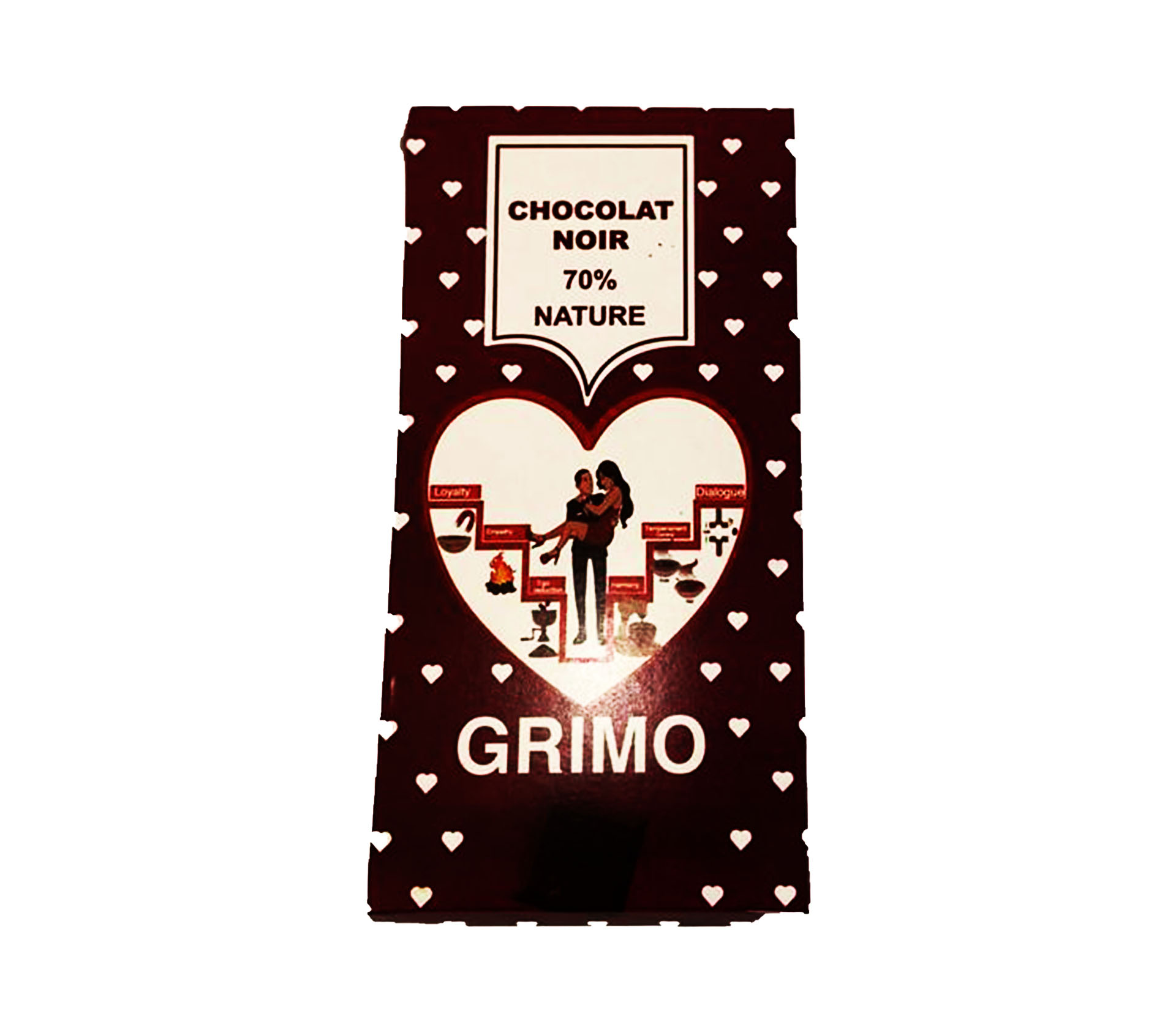 GRIMO Chocolat 70% noir nature 100 Gram – GTIN 6176000034520