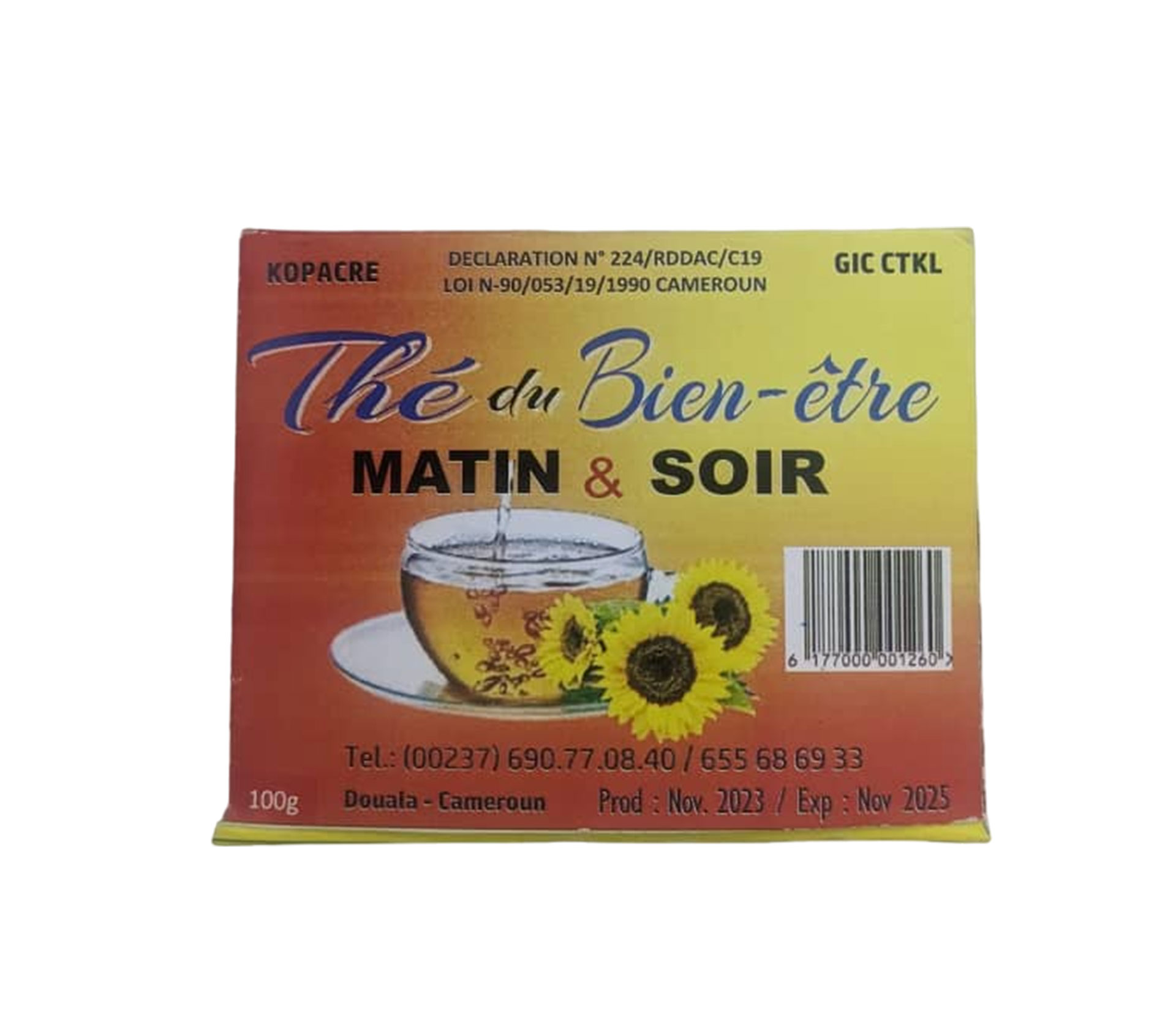 KOPACRE THE DU BIEN ÊTRE Thé Matin Et Soir 100 Gram – GTIN 6177000001260